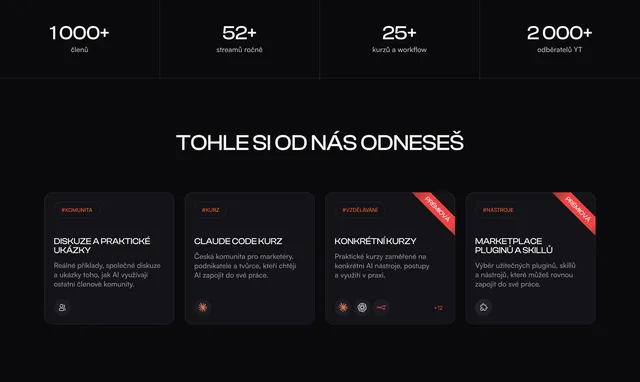 Community figures and the section “Tohle si od nás odneseš”