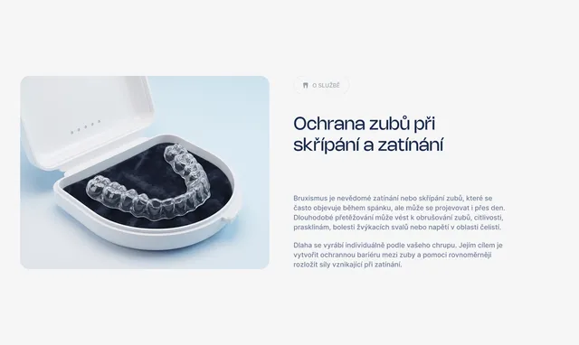 Service section “Protecting teeth from grinding and clenching”