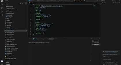 Website code in an editor