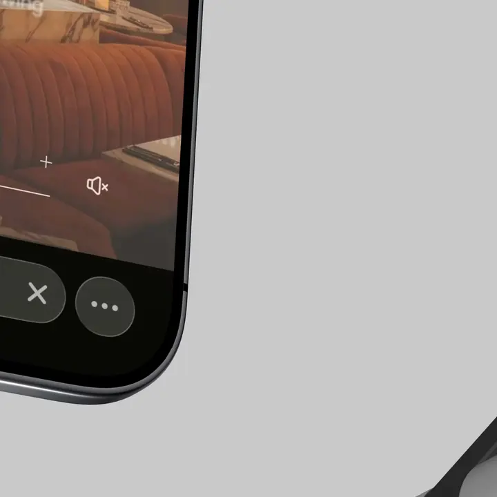 Animation: a website on a smartphone screen
